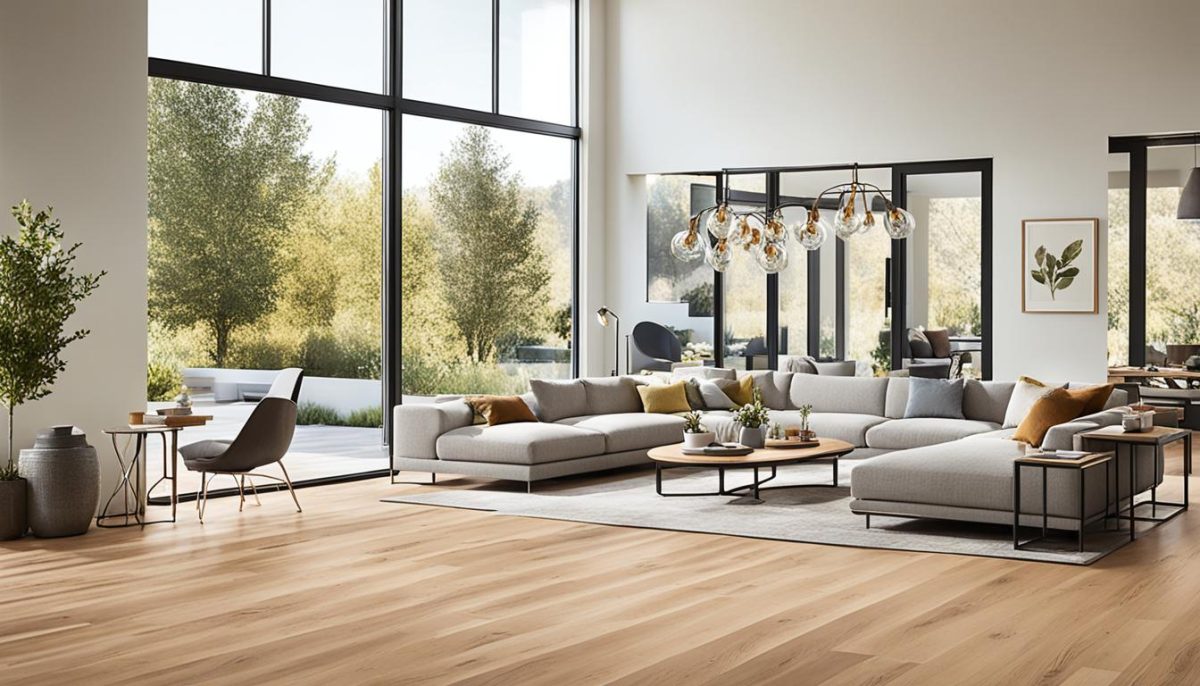 elegant Concept Oak flooring in a living room